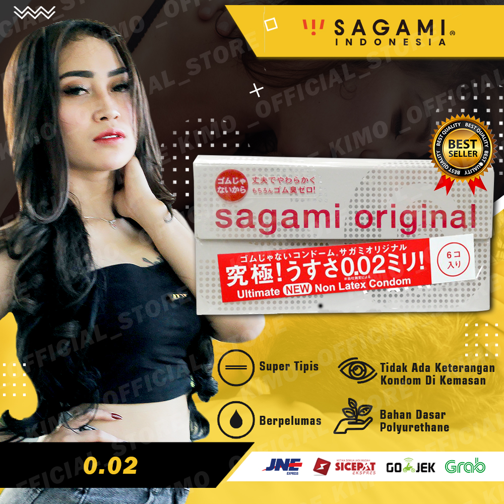 Kondom Sagami Original 0.02 - Isi 6 Pcs