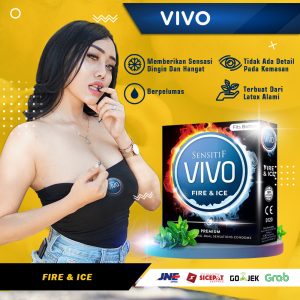 Kondom Vivo Fice dan Ice - isi 3 pcs